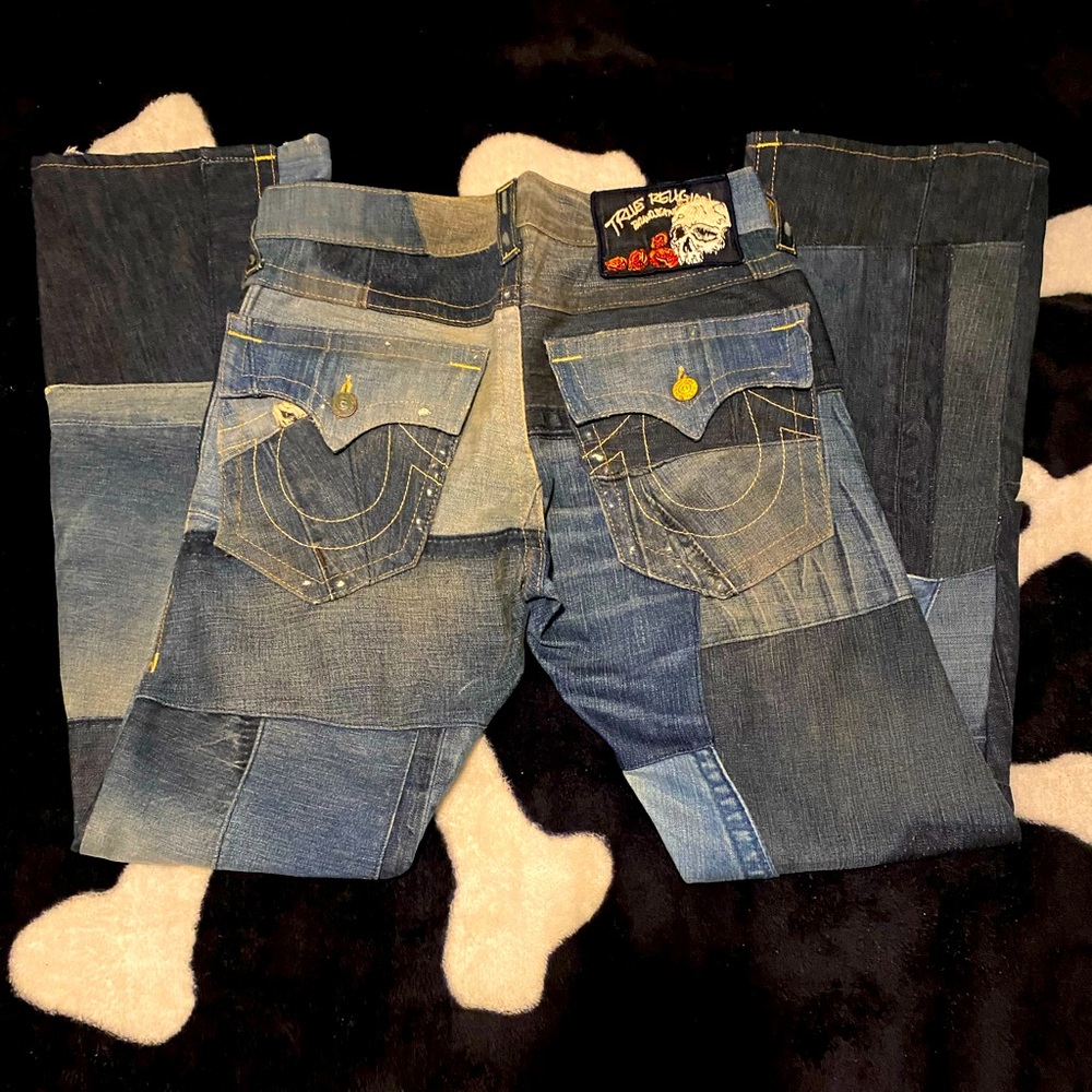 True Religion Jeans Men’s 30 PATCHWORK RARE 🔥